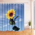 thumbnail image 1 of Cortina de Baño de tela de poliéster ABPHQTO Impresión Digital 3D Girasol 160x180 cm, 1 of 1