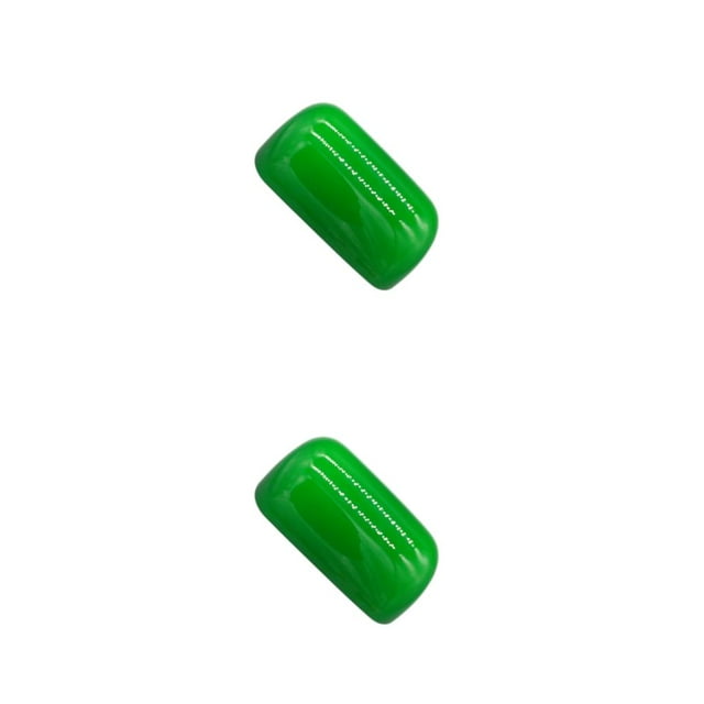 Injueey Atmósferas vintage verdes Pantalla de vidrio con carcasa verde para lámparas de Pantallas de lámpara para lámparas de Como se Como se muestra 2Conjunto