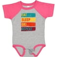thumbnail image 3 of Inktastic Skiing Eat Sleep Ski Repeat Boys or Girls Baby Bodysuit, 3 of 5