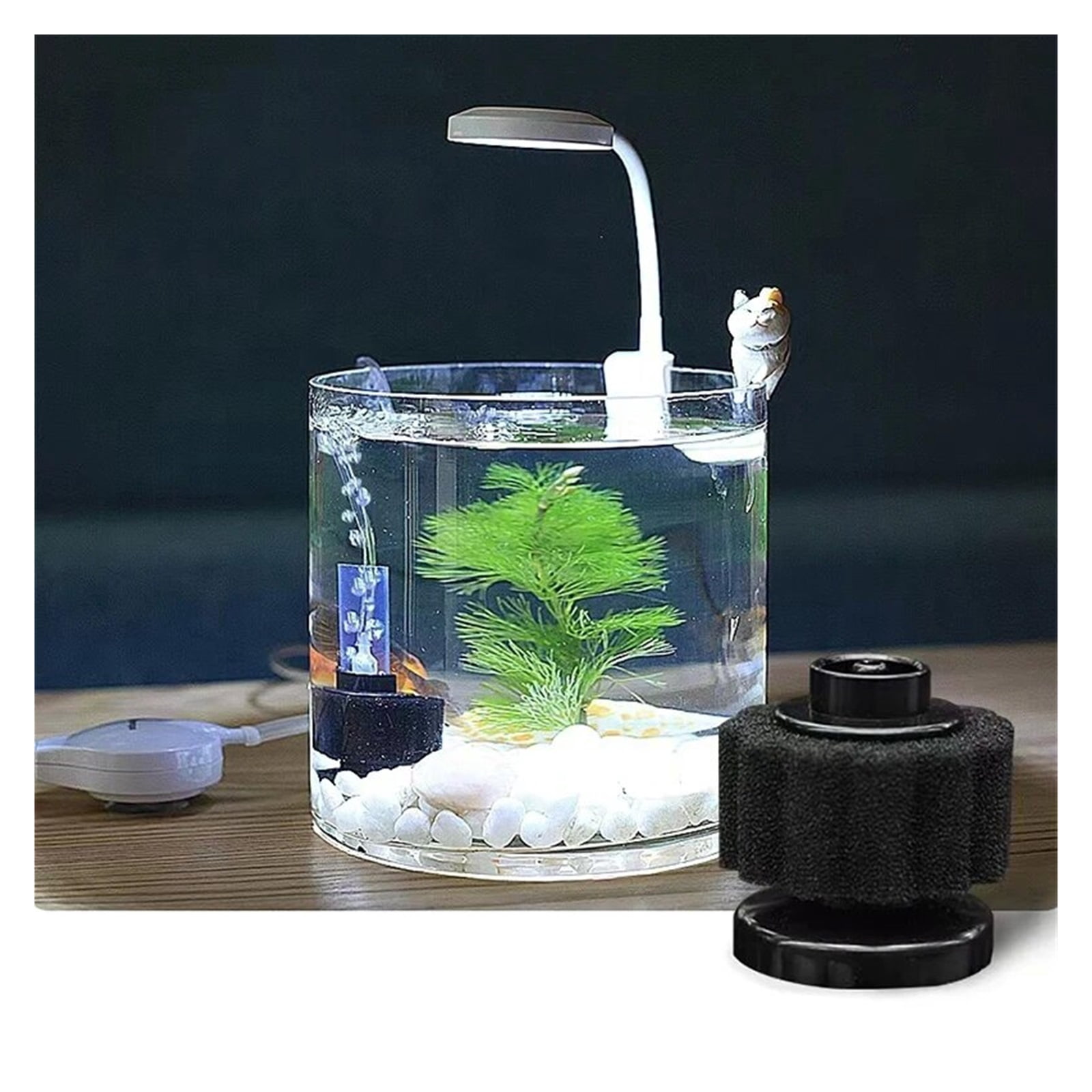 Mini Aquarium Sponge Filter Fish Tank Shrimp Pond Air Pump Biochemical Sponge Aquarium Filtration