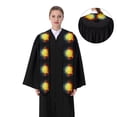 thumbnail image 4 of Fuzoiu Tennis Ball In Fire And Water Print Graduation Sash,Graduation Stole,Unisex Adult Graduation Stole Shawl 91" Long,for Academic Commencements Shawl-Sharp Corner, 4 of 7