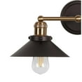 thumbnail image 5 of JONATHAN Y July 26.5" 3-Light Industrial Farmhouse Metal Vanity Light, Oil Rubbed Bronze/Brass Gold, 5 of 6