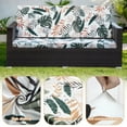 thumbnail image 5 of JIAN YA NA Patio Cushion Covers Replacement, 4 Piece Stretch Cushion Slipcovers with Elastic Bottom for Outdoor Furniture & Patio Sofa Couch, Covers Only, Coconut Forest, 5 of 13