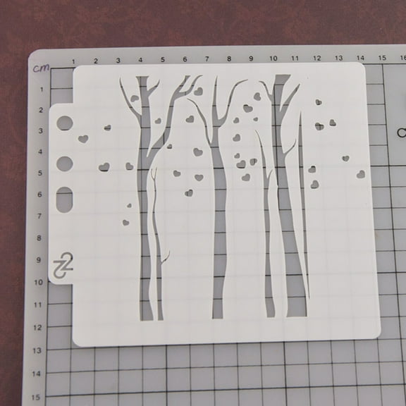 Soimiss Light Grey Durable Environmental Plastic Painting Templates for Drawing and Craft Projects