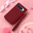 thumbnail image 4 of HLONK Wallet Case Compatible for  Pixel 9 / 9 Pro Fold Case with Card Slots Strap & Kickstand Leather with Zipper Shockproof Slim Cover Phone Case for  Pixel 9 / 9 Pro Fold Wallet Case Gr, 4 of 6