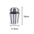 thumbnail image 2 of SainSmart Genmitsu 7Pcs ER11 Spring Collet Set for CNC Engraving Milling Lathe Tool 1.0mm-7.0mm, 2 of 7