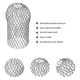 thumbnail image 3 of 4 Pcs Gutter Downspout Guards 3.5 Inch Aluminum Leaf Filter Strainer Expandable Gutter Downspout Protector, 3 of 5