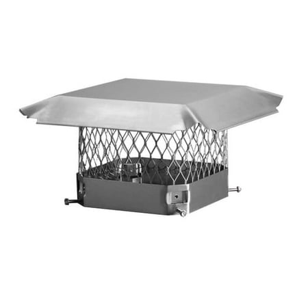 Draft King SS913U Bolt On Stainless Steel Single Flue Chimney Cap 9 x 13