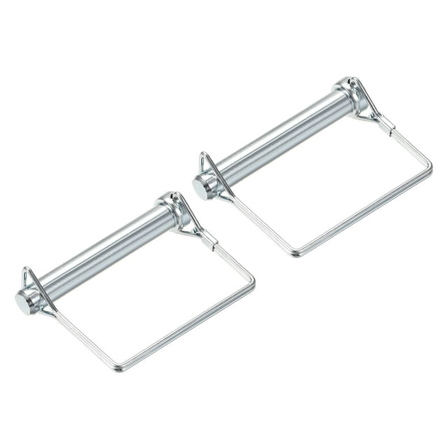 Unique Bargains 2Pack 3/8' Dia Trailer Coupler Pin, 3-15/16' Long Coupler Pin Shaft Locking Pin, Square Pto Pin