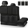 thumbnail image 2 of AMERTEER Fit Black Oxford Fabric Car Seat Organizer with Mesh Pockets & Strap - Multifunctional Rear Seat Hanging Storage Bag for Trunk & Seat Back  Foldable Design for Easy Access & Comp, 2 of 4