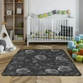 thumbnail image 3 of WOBOGO Black Rose Baby Playmats Extra Large Waterproof Rollable Activity Pads for Toddlers 50×50inch, 3 of 7