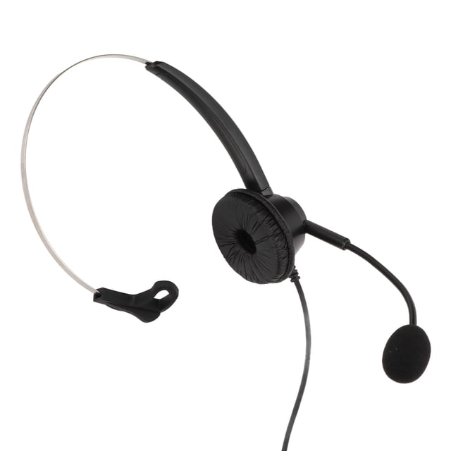 Auriculares para el Centro de Llamadas, Auriculares Telefónicos Mudo de Micrófono de Oído Único para Negocios para el Hogar