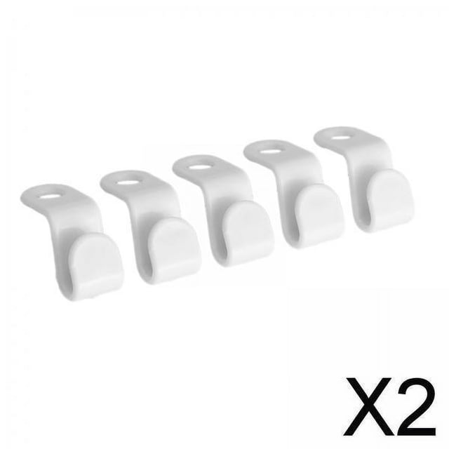 Juego de 5 Ganchos de Conexión para Perchas, Clips para Colgar, Organizador Compacto para Armario , 2 piezas