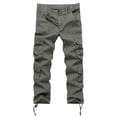 thumbnail image 2 of Cargo Pants for Men 2025 Casual Outdoor Straight Leg Sports Work Pants with Multiple Pockets Mens Trousers, 2 of 7