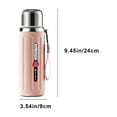 thumbnail image 3 of Insulated Vacuum Thermo Bottle,Stainless Steel Wide Mouth Water Bottle with Leakproof Lid,Keep Drinks Hot or Cold,600ML, 3 of 6