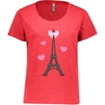 thumbnail image 3 of Inktastic Paris Lover Eiffel Tower Women's Plus Size T-Shirt, 3 of 5