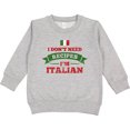 thumbnail image 2 of Inktastic No Recipes I'm Italian Toddler Sweatshirt, 2 of 4