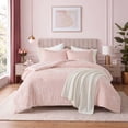 thumbnail image 2 of Regency Heights Full/Queen Cozy Velvet Comforter Sets, Luxury 3-Piece All-Season Bedding, Bed Set with Shams，Lotus Pink, 2 of 8