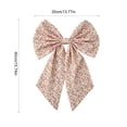 thumbnail image 2 of 2026 Christmas Indoor Home Decor Cute Fabric Large Bow Decor With Hanging Ribbon Multi-Color Big Bow Ornament For Curtain Tieback Door Wreath Wall Birthday Party, 2 of 6