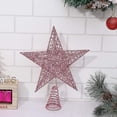 thumbnail image 4 of Adorno de estrella de hierro para árbol de Navidad, adornos brillantes para decoración de árbol de Navidad, 4 of 5