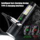 thumbnail image 5 of Mini linterna LED recargable | Linterna de aleación de aluminio de alto lumen: carga rápida USB, 7 modos, resistente al agua, pantalla de batería, zoom, tamaño de bolsillo compacto, luz de, 5 of 6