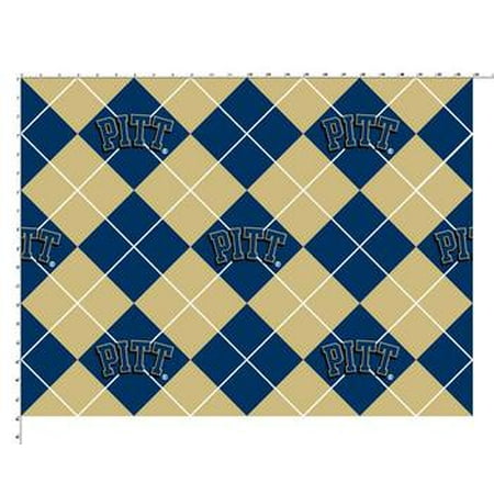 Pittsburgh Pirates Fabric University of Pittsburgh Fabric Super Soft Collegiate Fleece Argyle Design-Sold by the Yard ()