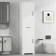 thumbnail image 2 of Bathroom Storage Cabinet Tall Bathroom Storage Cabinet, Freestanding Storage Cabinet with Two Doors and Adjustable Shelves, Door Shelve Design, MDF Board with Painted Finish, White,Bathroom Wall Stor, 2 of 27