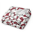 thumbnail image 3 of Hello Kitty Blanket, Super Soft Throw Blanket, Cozy Flannel Blankets For Boys Girls, Warm Blankets For Couch Sofa Bed, 80"X60", 3 of 9