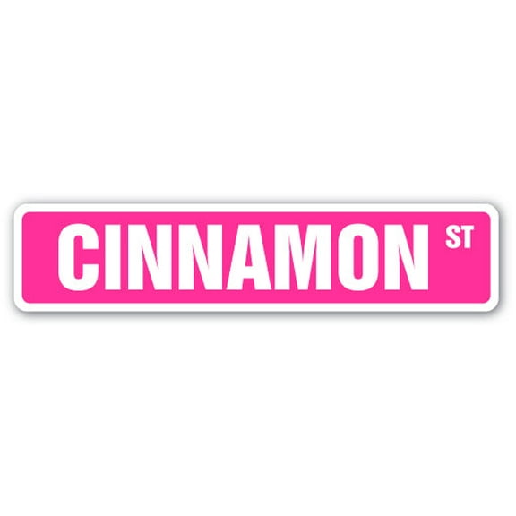 CINNAMON Street Sign Childrens Name Room Sign | Indoor/Outdoor |  18" Wide