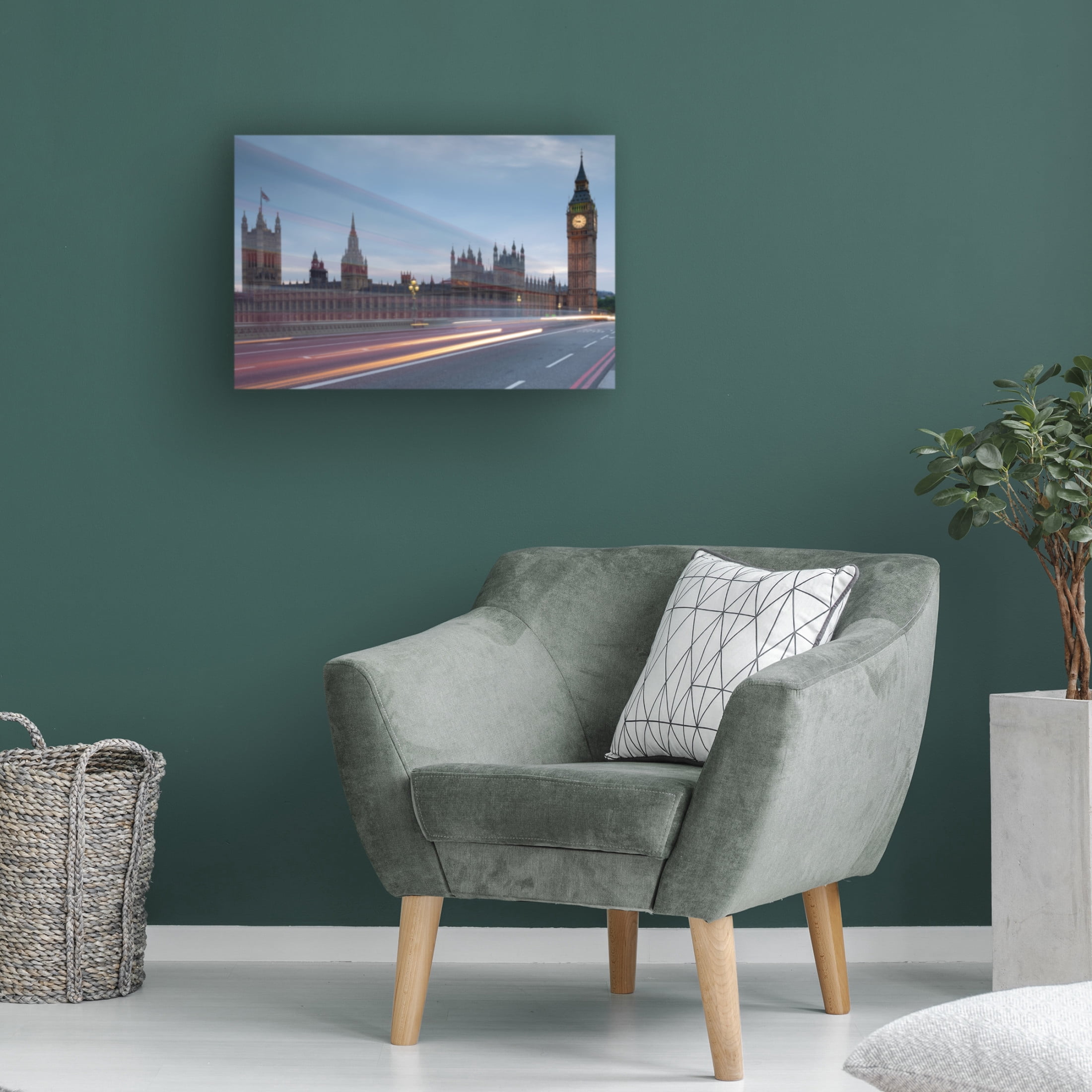 Trademark Fine Art Paolo Bolla Big Ben With Bright Trails Canvas Wall Art