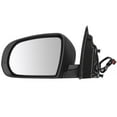 thumbnail image 3 of cciyu Black Textured Side View Mirror Fit for 2014-2019 For Jeep Cherokee Power Foldaway OE:68164059AD+68228913AA PL:CH1320366 G-FLAT(U), 3 of 5