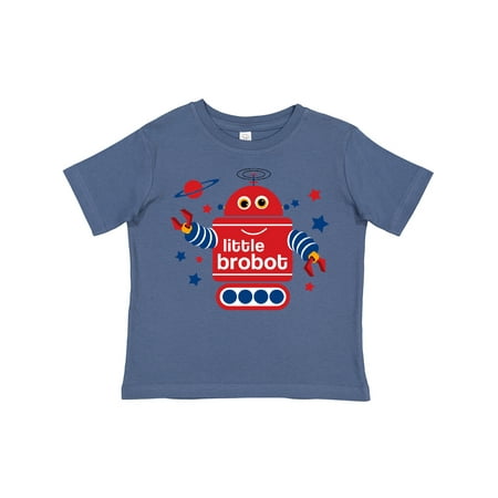 

Inktastic Robot Little Brother Gift Toddler Boy Girl T-Shirt