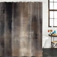 thumbnail image 3 of Brown Waterproof Fabric Shower Curtain,Modern Abstract Art Ombre Oil Painting Waterproof Fabric Shower Curtain for Bathroom Curtains Bathtubs Hotel Shower Curtains with 12 Hooks Standard 60x72, 3 of 8