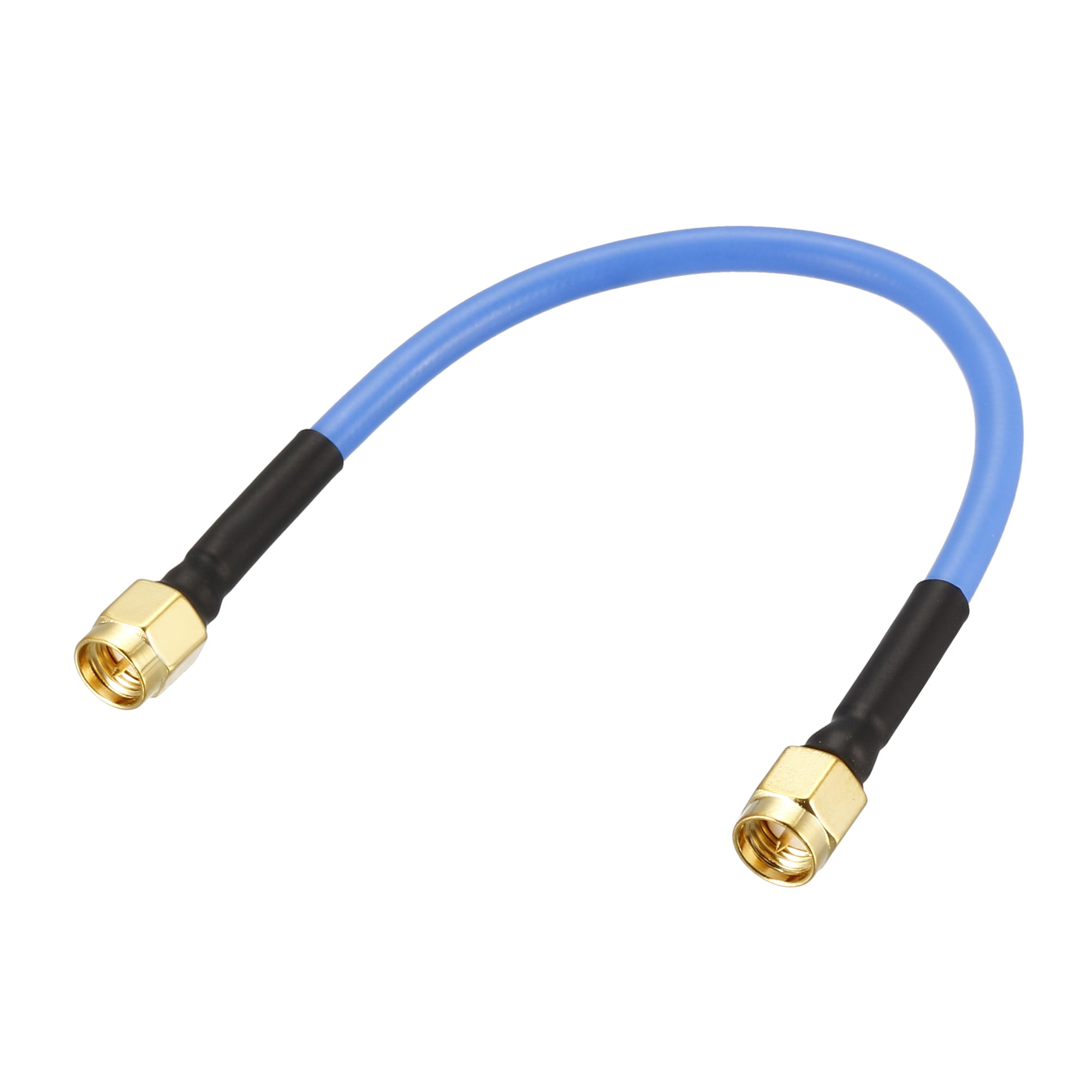 1ft Rf Coaxial Cable Terminal Connector BNC Plug Straight to SMA Male Right Angle Rg174 15cm for Instrument and Computer Networking Ships from USA