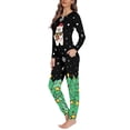 thumbnail image 3 of Renewold Christmas Pajamas for Family Women PJs Matching Sets 2 Packs Loose Fitting Crew Neck Sleep Shirt Nightwear Size XS Cute Polar Bear Snowflake Sleepwear T-Shirt, 3 of 5