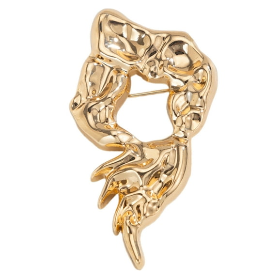WINDLAND Chic Hollow Design Alloy Brooch Adornment Creative Lapel Pin Jewelry Adding A Touch Of Charm To Any Outfit