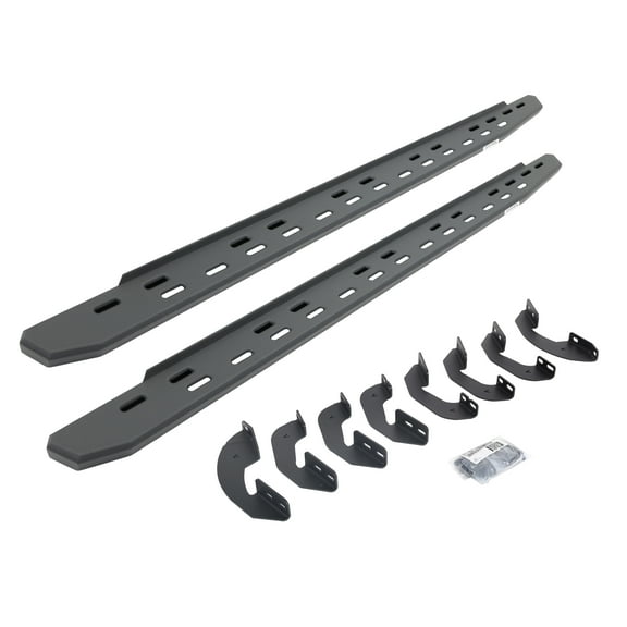Go Rhino 69641580SPC RB30 Slim Line Running Boards with Bracket Kit - Double Cab Only For Toyota 07-21 Tundra (Extended Cab Pickup)