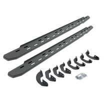 Go Rhino 69641580SPC RB30 Slim Line Running Boards with Bracket Kit - Double Cab Only For Toyota 07-21 Tundra (Extended Cab Pickup)