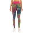 thumbnail image 2 of FANNYC Fashion Tie-Dye Yoga Leggings For Women Pilates High Waist Full Length Track Pants Wide Belt Activewear Tummy Control Butt Lifter Loungewear Workout Running Leggings Long, 2 of 6
