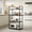 Black/S, variant on Homenest Kitchen Cart, Rolling Storage Cart with 4 Wheels, Multi-Tier Utility Cart and Portable Shelving Unit for Pantry, Bathroom, Garage, White