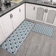 thumbnail image 2 of Light Blue Christmas Tree Pattern Kitchen Rugs Sets Of 2,Anti Fatigue Kitchen Mat Rugs Non Slip Washable,Decorative Kitchen Floor Mats for Kitchen,Sink,Laundry,17"x30"+17"x47", 2 of 7