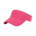 thumbnail image 2 of Visor Sun Hat Adjustable Girls High Ponytail Tennis Hat Sports Boys Running Golf Visor Cap Hot Pink One Size, 2 of 4
