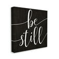 thumbnail image 3 of Stupell Industries Be Still Family Phrase Minimal Calligraphy Black White, 36 x 36, Design by Daphne Polselli, 3 of 7