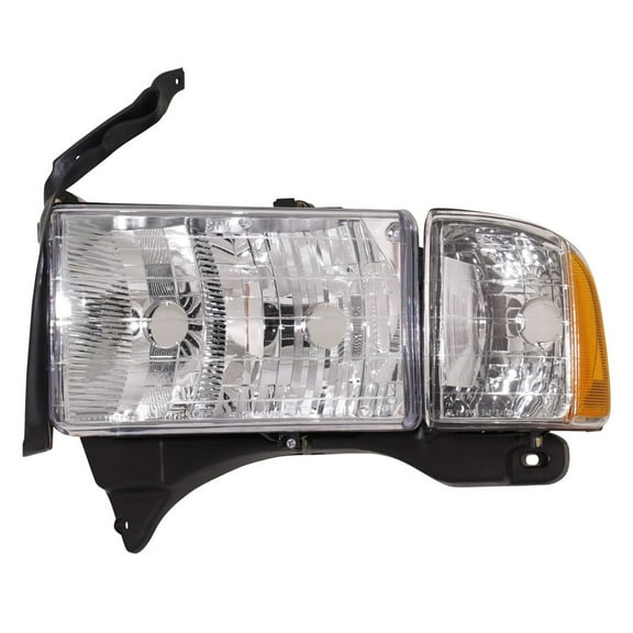 For Dodge Ram 3500 Headlight Assembly 2002 Driver Side Replacement For CH2502123 | 55077025AC, 55077025AG