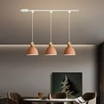 thumbnail image 3 of Kiven H-Type Track Lighting, 1-Light Modern Halo Track Pendant Light with Iron Lampshade, H Track Light Pedant for Bedroom Kitchen Island, 3 of 7