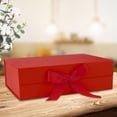 thumbnail image 4 of Xuanheng Gift Box with Ribbon Closure with Lids Proposal Gift Boxes Presentation Box Gift Red, 4 of 8