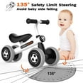 thumbnail image 4 of Wdmiya Baby Balance Bike 1 Year Old, Toddler Bike For Boy Girl Birthday Gift, 1-3 Years Toddler First Bike With No Pedal & Silence Wheels, Ride On Toy Gifts, Black football, 4 of 7