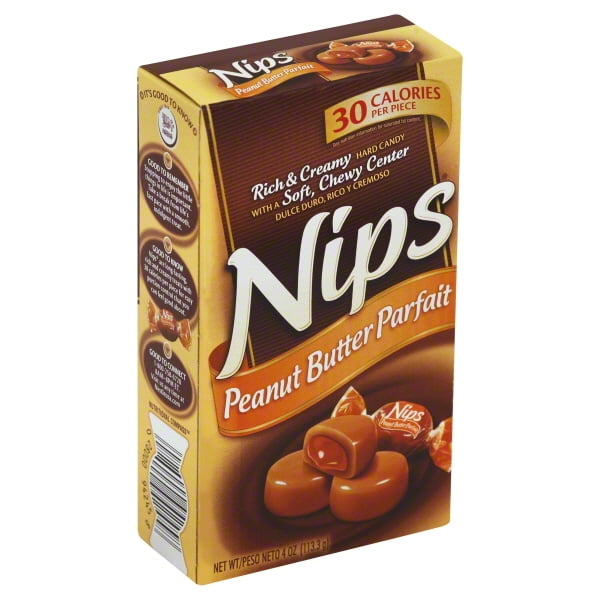 NIPS Peanut Butter Parfait Candy 4 oz. Box