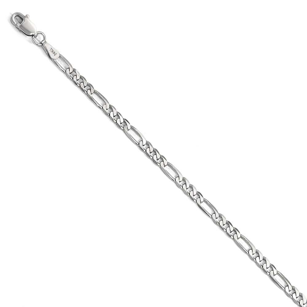 Brilliant Bijou Stainless Steel Polished Black IP-Plated 2.25mm Round Curb Chain Necklace