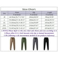 thumbnail image 3 of Fgnfyis Trousers Fashion Casual Length Full Mid Waist Pocket Pant Men's Solid Pencil Men's Pants Cargo Pants for Men Green XL, 3 of 9